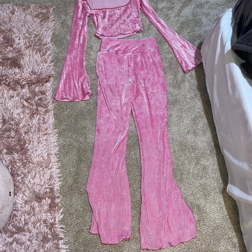 Urban Outfitters Hot Pink Set: size medium pants and small top